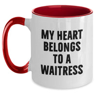 Load image into Gallery viewer, Fun and Inspirational Gifts for Waitress from Friends, Two Tone Coffee Mug with Funny Quote, Birthday Unique Gifts - Main
