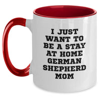 Load image into Gallery viewer, Funny German Shepherd Dog Gifts for Women from Men, Two Tone Coffee Mug for Mom, Christmas Unique Gift - Main