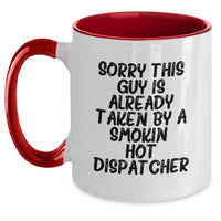 Load image into Gallery viewer, Dispatcher Humor Gifts for Men from Friends Funny Two Tone Coffee Mug Birthday Unique Presents - Main