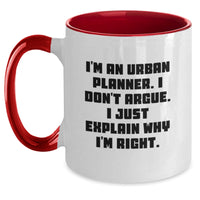 Load image into Gallery viewer, Urban Planner Gifts from Friends - Funny Quote Two Tone Coffee Mug, Perfect for Graduation, 11oz Ceramic, Microwave and Dishwasher Safe - Main
