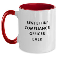 Load image into Gallery viewer, Funny Compliance Officer Gifts for Men - Valentine's Unique Gifts from Friends to Best Effin' Compliance Officer Ever Lover - Main