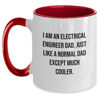 Load image into Gallery viewer, Funny Electrical Engineer Dad Gifts, I Am An Electrical Engineer Dad Two Tone Coffee Mug Valentine's Unique Gifts for Men from Dad - Main
