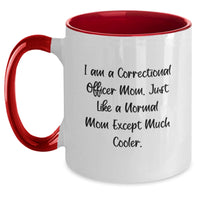 Load image into Gallery viewer, Funny Correctional Officer Gifts for Mom - Gifts from Family - Unique Two Tone Coffee Mug for Correctional Officer Graduation - Main