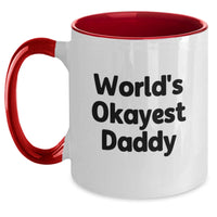 Load image into Gallery viewer, Funny Daddy Gifts from Friends Two Tone Coffee Mug for Graduation Unique Presents - Main