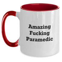 Load image into Gallery viewer, Birthday Gift Paramedic Two Tone Coffee Mug for Her Present Black - Main