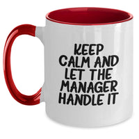 Load image into Gallery viewer, Funny Manager Two Tone Coffee Mugs Gifts for Men Manager from Friends - Main