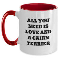 Load image into Gallery viewer, Funny Cairn Terrier Dog Christmas Unique Gifts from Friends for Men Women - Two Tone Coffee Mug - Main
