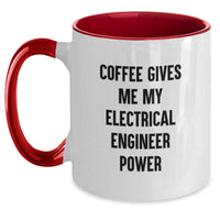 Load image into Gallery viewer, Funny Electrical Engineer Gifts from Men - Two Tone Coffee Mug - Electrical Engineer Power - Christmas Unique Mugs for Electrical Engineer Men - Main
