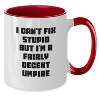 Load image into Gallery viewer, Funny Umpire Gifts from Men to Umpires, Umpire Two Tone Coffee Mugs for Valentine's - Additional