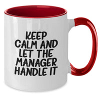 Load image into Gallery viewer, Funny Manager Two Tone Coffee Mugs Gifts for Men Manager from Friends - Additional
