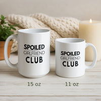 Load image into Gallery viewer, Spoiled Girlfriend Club Large and Small Mug Set
