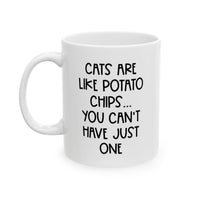 Load image into Gallery viewer, Funny Ceramic Mug — "Chore Like A Tomato" Humorous Kitchen Coffee Cup (11oz, 15oz)