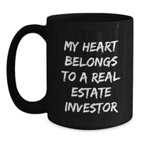 Load image into Gallery viewer, Graduation Unique Gifts for Real Estate Investor Women, Funny Quote Black Coffee Mug, 11oz or 15oz Ceramic Mug, Gifts from Women to Real Estate Investor Friends - Main