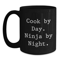 Load image into Gallery viewer, Cook Gifts for Graduation, Funny Quote Black Coffee Mug, Gifts from Friends to Family - Main