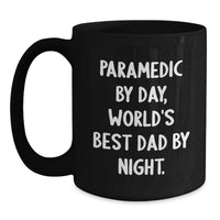 Load image into Gallery viewer, Rescue Worker Gifts for Men, Funny Rescue Worker Black Coffee Mug, Christmas Unique Gifts from Dad to Rescue Worker - Main