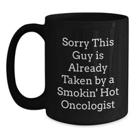 Load image into Gallery viewer, Funny Oncologist Gifts for Christmas - Black Coffee Mug from Friends to Oncologist - Main