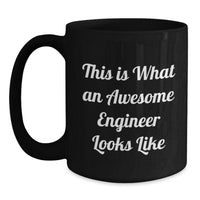 Load image into Gallery viewer, Funny Engineer Gifts, This Is What An Awesome Engineer Looks Like, Black Coffee Mug for Graduation, Gifts from Friends, Gifts for Engineer - Main
