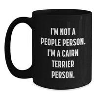 Load image into Gallery viewer, Cute Cairn Terrier Dog Gifts - Funny Black Coffee Mug for Birthday from Friends - Main
