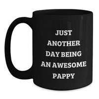 Load image into Gallery viewer, Pappy Gifts for Him, Funny Black Coffee Mug, Christmas Unique Presents from Friends and Family - Main
