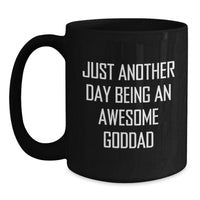 Load image into Gallery viewer, Funny Goddad Gifts for Him, Black Coffee Mug, Perfect Christmas Unique Gifts from Men to Awesome Dads - Main
