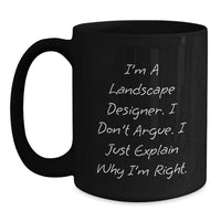 Load image into Gallery viewer, Funny Landscape Designer Black Coffee Mugs Gifts from Friends for Landscape Designer Christmas Unique Gifts - Main
