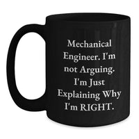 Load image into Gallery viewer, Funny Quotes for Mechanical Engineers, Black Coffee Mugs, Gifts from Men to Friends on Valentine's - Main