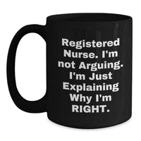 Load image into Gallery viewer, Gifts from Friends for Registered Nurses, Funny Black Coffee Mug, Birthday Unique Gifts - Main