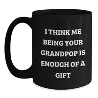 Load image into Gallery viewer, Funny Grandpop Black Coffee Mug Gifts from Family for Grandpop Christmas Unique Gifts - Main