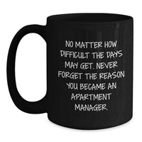 Load image into Gallery viewer, Gifts from Men, Women, Friends, Coworkers to Apartment Managers, Funny Black Coffee Mug for Valentine's Unique Gifts - Main