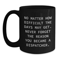 Load image into Gallery viewer, Dispatcher Funny Quotes Gifts from Friends Christmas Unique Mugs for Dispatcher Men - Main
