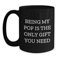Load image into Gallery viewer, Funny Pop Black Coffee Mugs Gifts from Men to Pop Dads on Christmas Day - Main