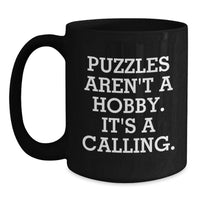 Load image into Gallery viewer, Funny Puzzle Lovers Black Coffee Mug Gifts from Friends and Family for Mother's Day - Main