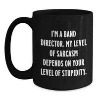 Load image into Gallery viewer, Funny Band Director Gifts, Black Coffee Mug for Band Director, Valentine's Unique Gifts from Friends to Band Director - Main