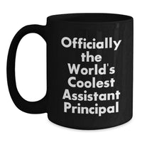 Load image into Gallery viewer, Funny Assistant Principal Gifts from Friends, Officially The World's Coolest Assistant Principal Mug, Birthday Unique Gifts for Assistant Principal Men - Main