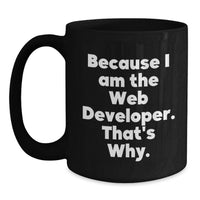 Load image into Gallery viewer, Web Developer Gifts from Family - Funny Black Coffee Mug for Graduation Unique - Main