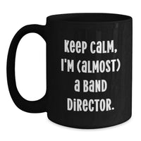 Load image into Gallery viewer, Band Director Keepsake Black Coffee Mug for Him Graduation Gift - Main