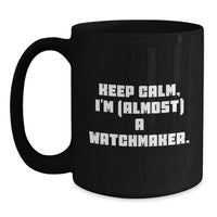 Load image into Gallery viewer, Watchmaker Keepsake Ceramic Black Coffee Mug for Him Birthday Gift - Main