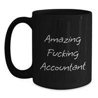 Load image into Gallery viewer, Accountant Keepsake Black Coffee Mug for Him Birthday Gift - Main