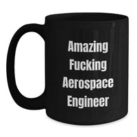 Load image into Gallery viewer, Aerospace Engineer Keepsake Black Mug for Him Birthday Surprise Gift - Main