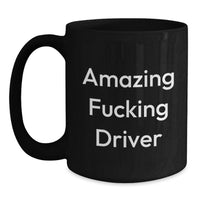 Load image into Gallery viewer, Driver Keepsake Black Coffee Mug for Him Graduation Gift - Main