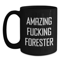 Load image into Gallery viewer, Forester Keepsake Black Coffee Mug for Him Amazing Graduation Gift - Main