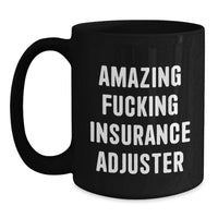 Load image into Gallery viewer, Insurance Adjuster Keepsake Black Coffee Mug for Him Birthday Gift - Main