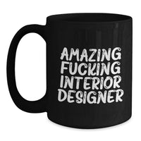 Load image into Gallery viewer, Interior Designer Keepsake Black Coffee Mug for Him Birthday Gift - Main