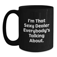 Load image into Gallery viewer, Dealer Keepsake Black Coffee Mug for Him Birthday Gift with 15oz - Main