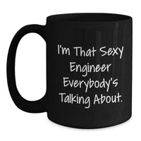 Load image into Gallery viewer, Engineer Keepsake Black Coffee Mug Birthday Gift for Him - Main