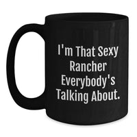 Load image into Gallery viewer, Rancher Keepsake Black Coffee Mug 12oz for Him Birthday Gift - Main