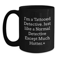 Load image into Gallery viewer, Graduation Gift Detective Black Coffee Mug Present for Her - Main