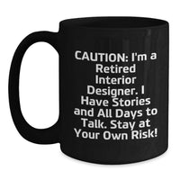 Load image into Gallery viewer, Funny Gift Ideas for Interior Designers, Black Coffee Mug, Graduation Unique Gifts from Friends and Family - Main