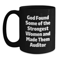 Load image into Gallery viewer, Funny Auditor Gifts for Women, Black Coffee Mug with Inspirational Quote, Gifts from Friends to Family - Main