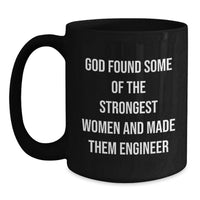 Load image into Gallery viewer, Funny Engineer Quotes Gifts for Engineer Black Coffee Mug from Friends for Graduation Unique Ceremony - Main